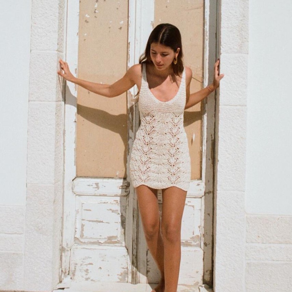 Zara Openwork Knit Dress